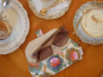 Etui à lunettes fleur de thé