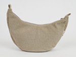Sac demi lune petit  velours côtelé beige
