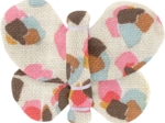 Barrette petit papillon confetti aqua