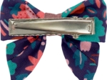 Barrette Mini Noeud Papillon huppette fleurie