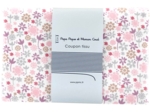 Coupon tissu 1 m tapis de fleurs pastel ex1075