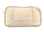 Pochette banane rayé or blanc