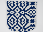 Rabat petite besace jacquard bleu