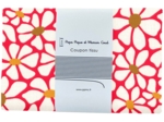 Coupon tissu 1 m ex2524 pétales cœurs d'or rouge