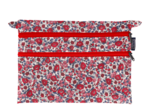 Pochette plate Aloïs rouge corolle