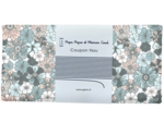 Coupon tissu 50 cm ex2603 bleuet rétro nude