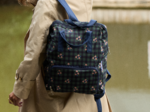 Sac à dos pliable Gaby tartan fleuri