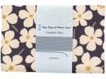 Coupon tissu 1 m ex2425 primeveres ivoire marine
