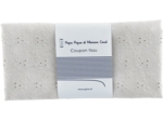 Coupon tissu 50 cm gaze dentelle écru ex1073