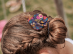 Petite Barrette Pétales de Fleur hippie fleurie