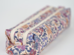 Trousse double compartiment comptine enchantée rose