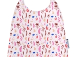 Serviette enfant élastique herbier rose