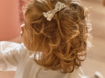 Barrette ruban petit  rêve de jasmin