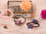 Elastique cheveux étoile hippie fleurie