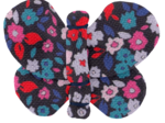 Barrette petit papillon romance fleurie