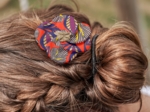 Petite Barrette Pétales de Fleur calypso