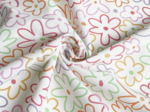 Tissu coton au mètre ex2600 bloom acidulé