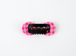 Barrette Noeud Anti-Glisse vichy rose fluo