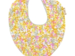 Bavoir bandana mimosa jaune rose