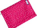 Portefeuille compact etoile or fuchsia