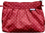 Pochette plissée pois rouge