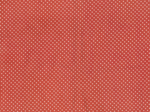 Tissu coton au mètre pois terracotta ex1018