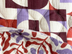 Tissu matelassé ex2646 matelassé pop lilas rouille