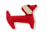 Barrette basset rouge