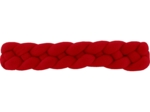 Barrette cheveux tressée rouge
