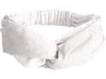 Bandeau croisé  blanc pailleté