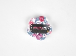 Mini Barrette Pétales de Fleur rose grenadine