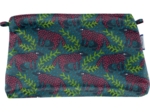 Pochette tissu  loup des bois