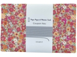 Coupon tissu 1 m ex2342 multifleurs rose orange