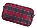 Pochette banane tartan rouge
