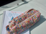 Trousse double compartiment mille et une fleurs