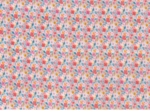 Tissu enduit  au mètre fleurs pastel ex1048