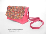 Rabat sac compagnon floral pêche