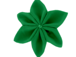 Barrette fleur étoile 4 vert vif