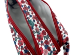 Trousse double compartiment prairie fleurie