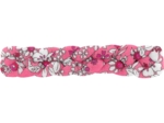 Barrette cheveux tressée violette rose