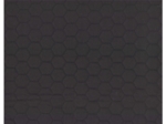 Tissu matelassé hexagonal noir