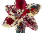 Barrette fleur étoile 4 coquelicot