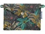 Petite pochette enveloppe palmia emeraude