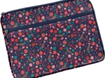 Pochette ordinateur 13 pouces huppette fleurie