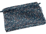 Mini pochette tissu paquerette marine