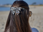 Barrette noeud papillon leopard