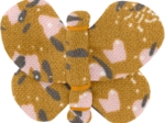 Barrette petit papillon gypso ocre