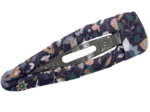 Barrette clic-clac tissu seventies