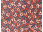 Coupon tissu enduit de 35cm  ex2631 bohème fleuri bleu