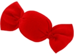 Petite barrette mini bonbon rouge tangerine
